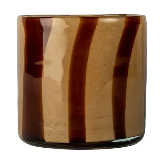 Byon Curve ljuslykta extra small, brun/beige