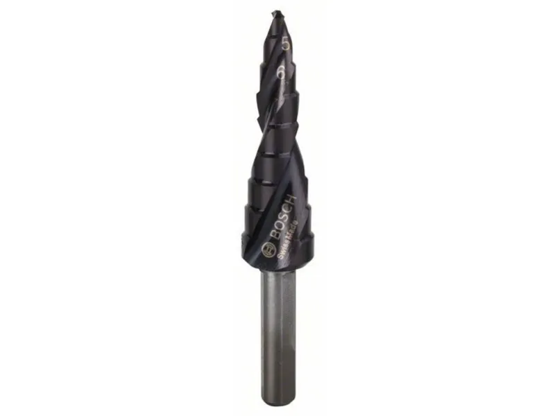 Bosch Etappborr HSS-AlTiN 4 – 12 mm, 6,0 mm, 66,5 mm
