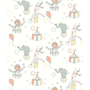 Fiona Walldesign No Limits 640613 Tapet Circus Vit/multi