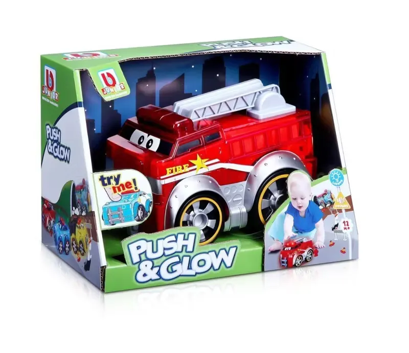 Push & Glow Brandbil med Ljud och Ljus Bb Junior