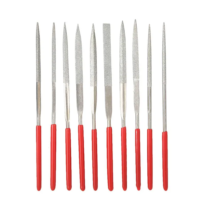 10 st Stålfilverktyg Träbearbetning DIY Hantverk Trärasp Filar Nål Mini Filset