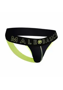 MaleBasics Neon Jock Gul (Storlek: Small)