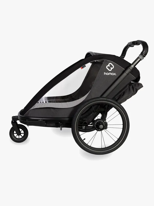 Hamax Cocoon Single Cykelvagn, Grey/Black