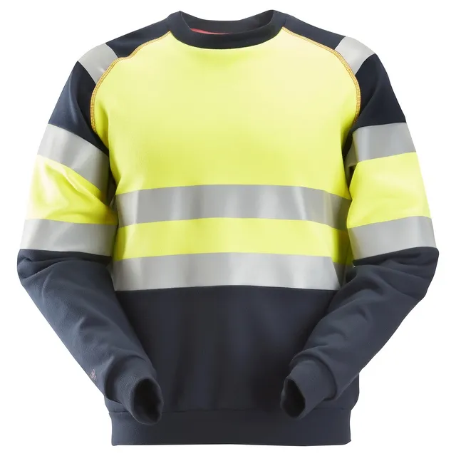 SWEATSHIRT KL1 PW MARIN/VARSELGUL STL XS | Beijerbygg Byggmaterial