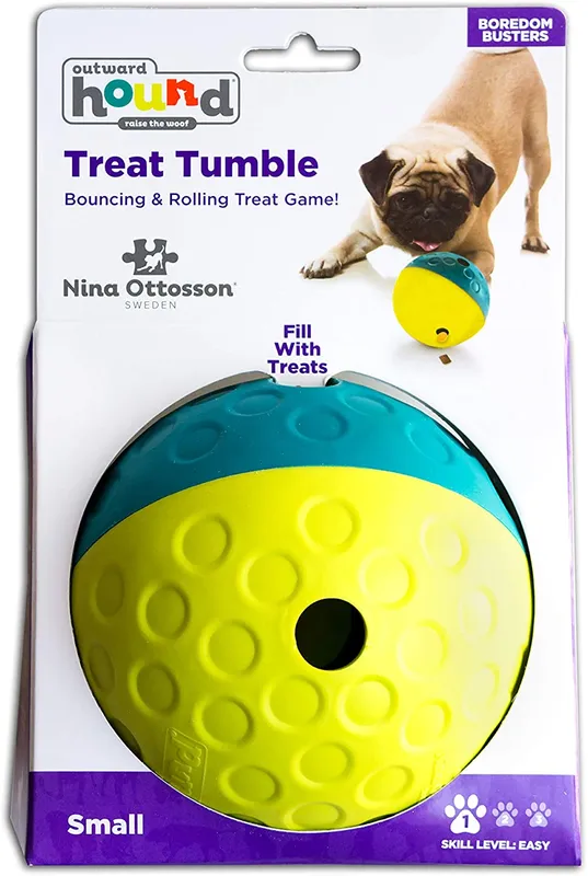 Nina Ottosson Treat Tumble Aktiveringsboll Blå 10,5 cm