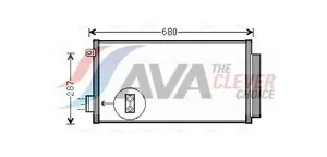 Kondensor, klimatanläggning AVA COOLING SYSTEMS FTA5411D
