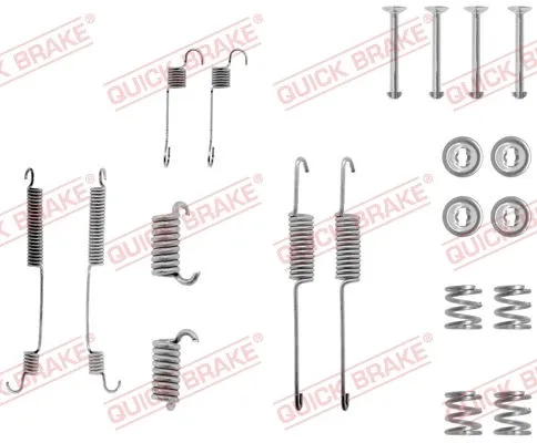 QUICK BRAKE 105-0599 Monteringssats, bromsbackar