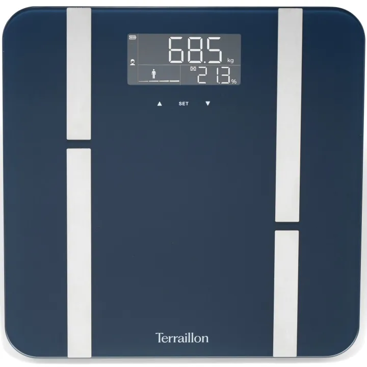 Terraillon Personvåg X-LINE FIT BMI 8st användare & USB-C
