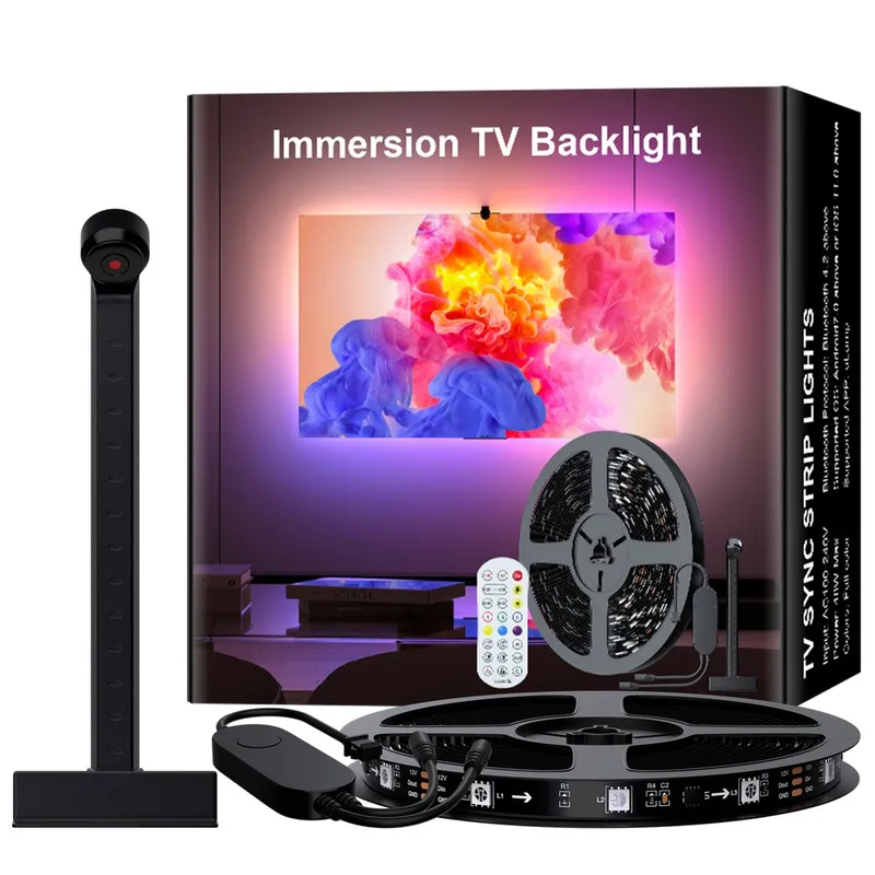 3m TV LED-remsa med kamera - passar till 32-50′ TV, 10W, 30 LED/m