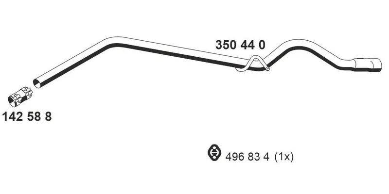Avgasrör ERNST 350440