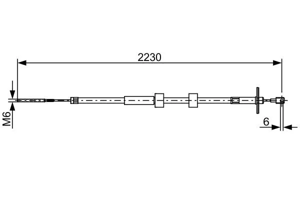 Handbromsvajer BOSCH 1 987 482 500