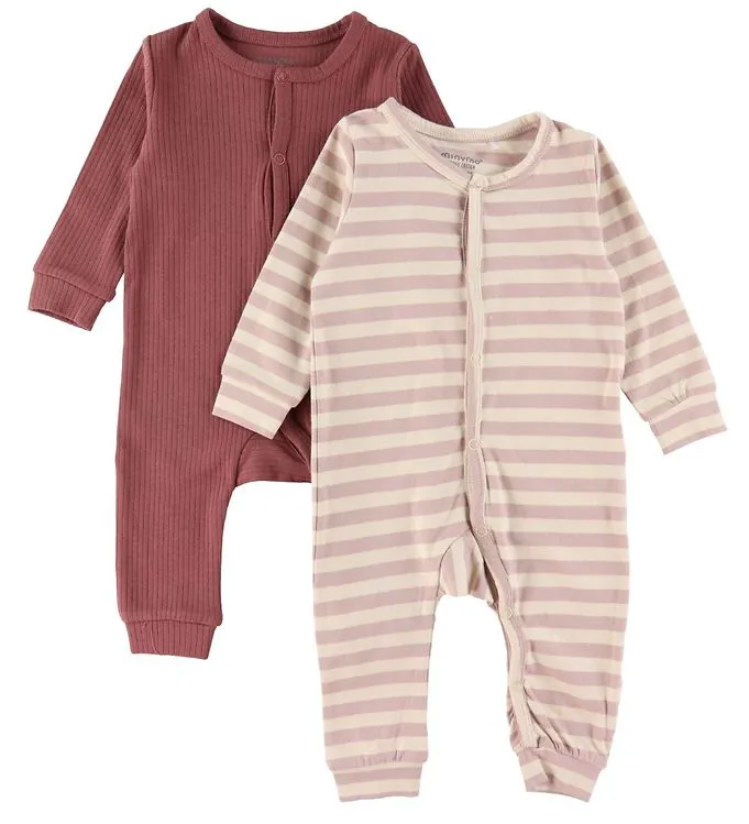 Minymo Onesie – 2-pack – Violet Ice (#0273)