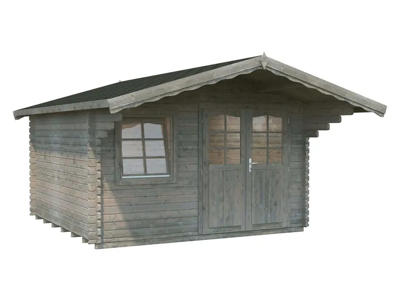 Palmako Sally Stuga 13/inv. 12,3 m², grå impregnerad