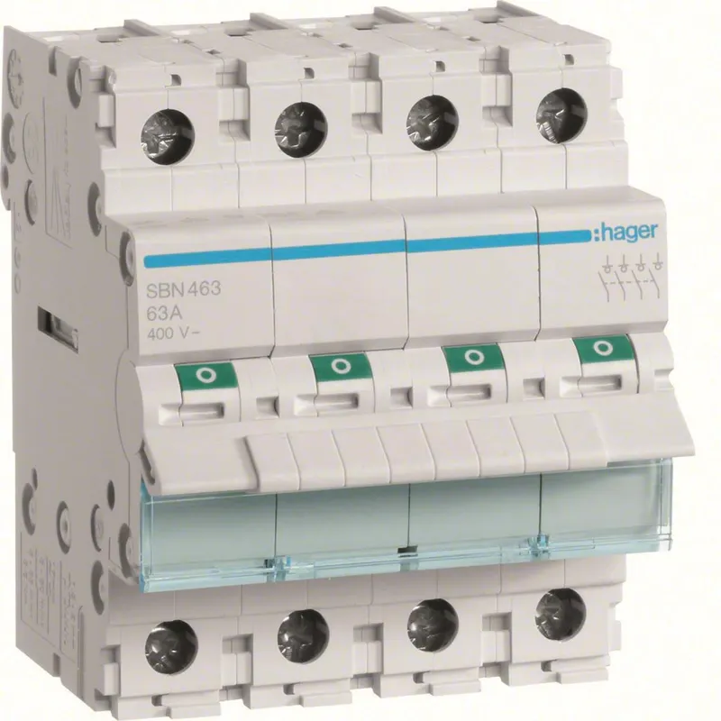 Hager Modular switch 4-pole 63a