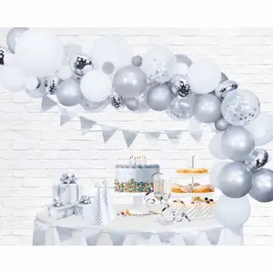 Ballongbåge - Silver (4 meter)