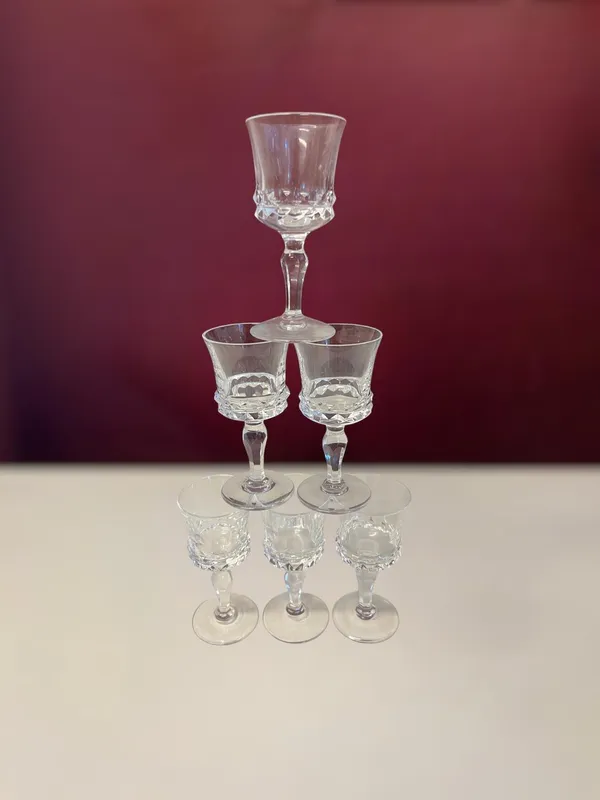 Orrefors – Silvia – 6 st Snaps / Konjak glas – Design Ingeborg Lundin