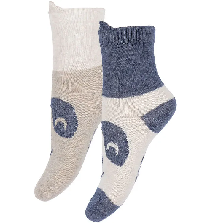 Minymo Strumpor – 2-pack – Blue Nights m. Pandor (#6089)