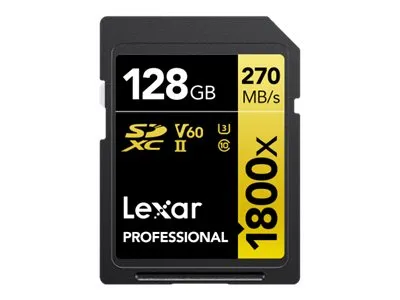 Lexar Professional GOLD SD-kort 128 GB SDXC UHS-II V60 LSD1800128G-BNNNG