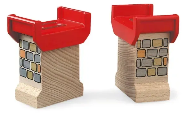 BRIO 33254 Stapelbara Bropelare Röda