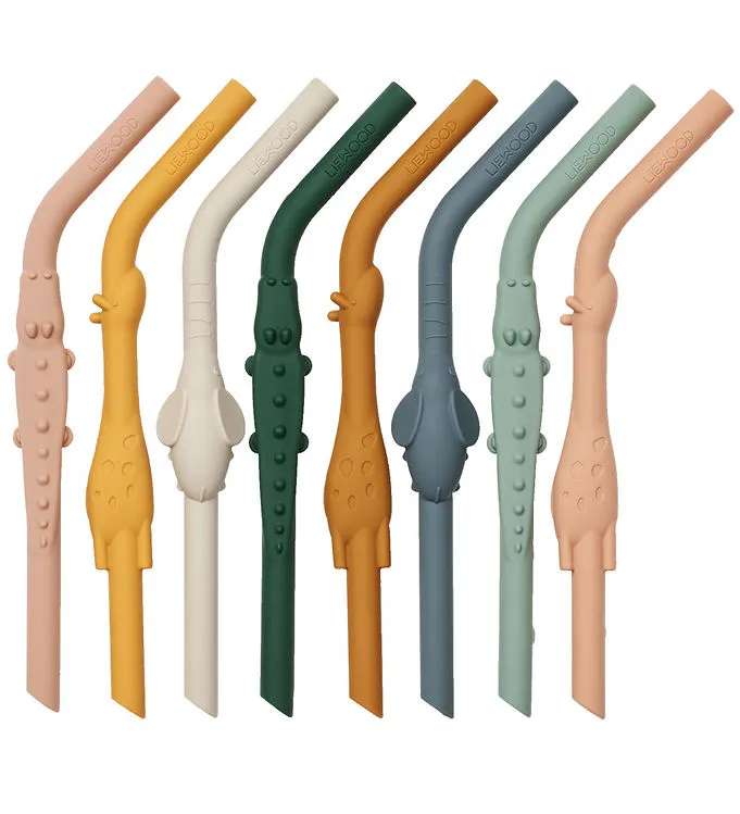 Liewood Sugrör – Carlson Alla Tillsammans – 8-pack – Yellow Mell
