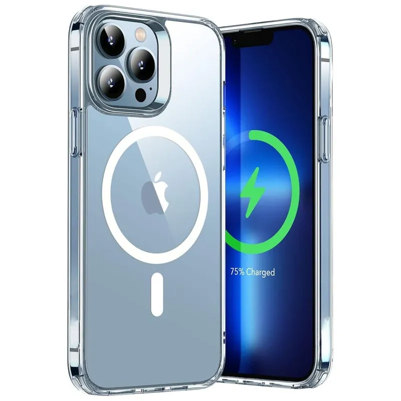 iPhone 13 Pro Transparent Magsafe Skal - Perfekt Passform och Trådlös Laddning