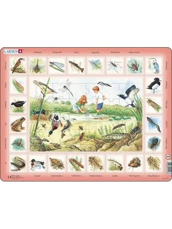 Larsen Puzzles Pussel Nature Puzzle: Pond - 48 bitars, Maxi ( 2D Pussel