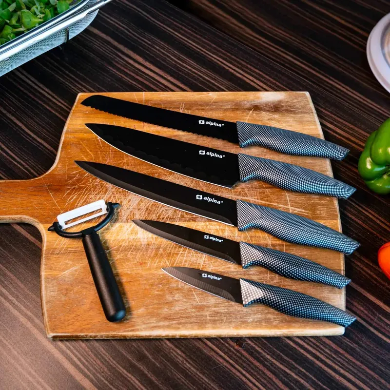 Knivset med Potatisskalare – Non-Stick