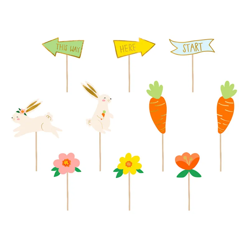 Äggjakt toppers | 10-pack | Mix