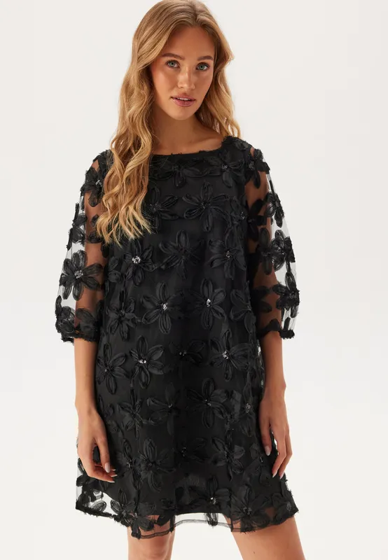 Viflora 3/4 Boatneck Short Dre
