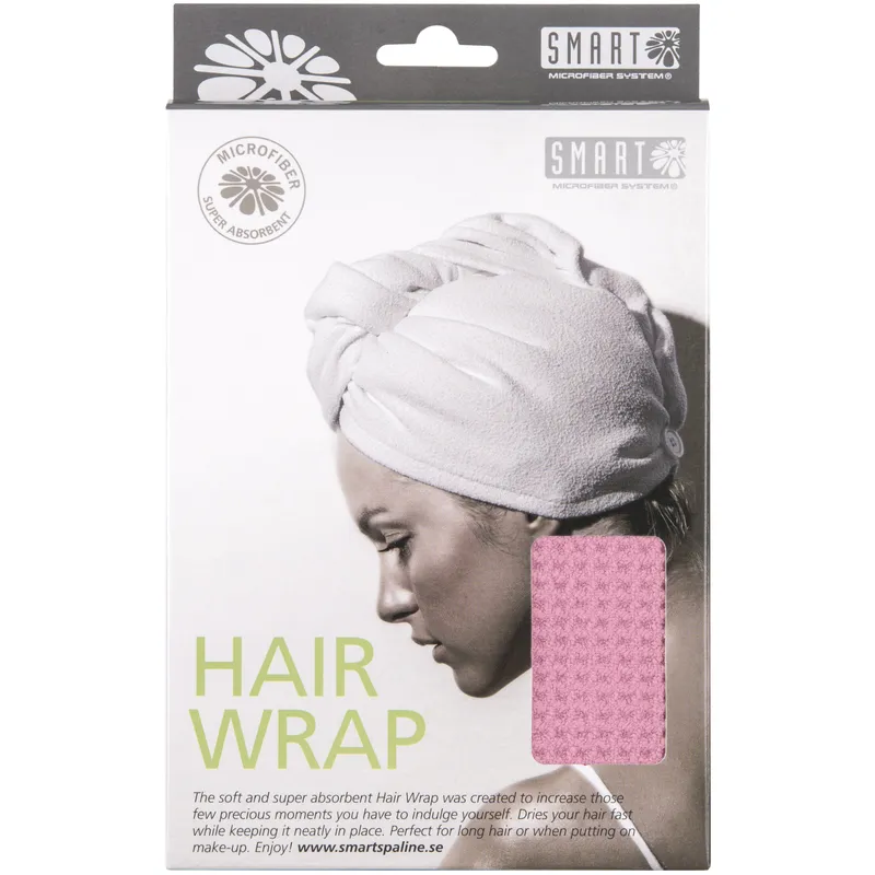 Smart Microfiber Hairwrap Waffle Hot Pink