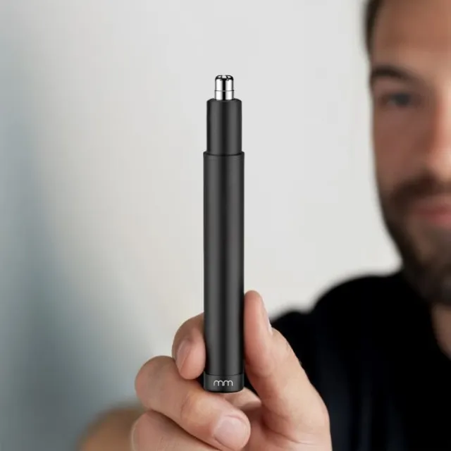 Näshårstrimmer, USB-laddningsbar, Lätt att rengöra, Svart