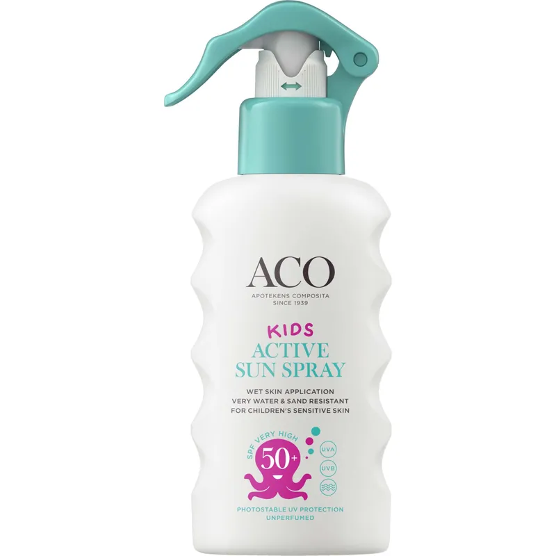 ACO Sun Kids Pump Spray SPF 50+ Parfymfri Solskydd barn 175 ml