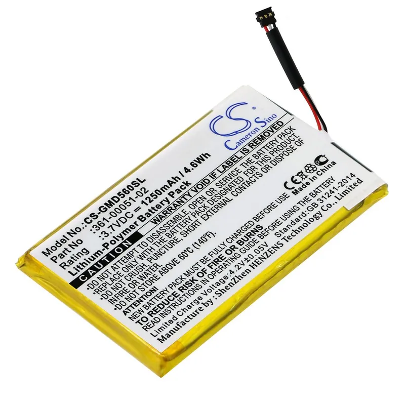 Batteri till Garmin Dezl 560LMT mfl
