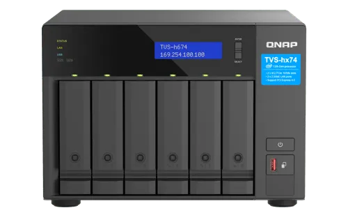 Qnap Tvs-h674 Nas Tower Intel® Core™ I5 I5-12400 32 Gb Ddr4 0 Tb Quts Hero Svart