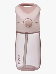 b.box Vattenflaska 380 ml med Sugrör, Blush Crush