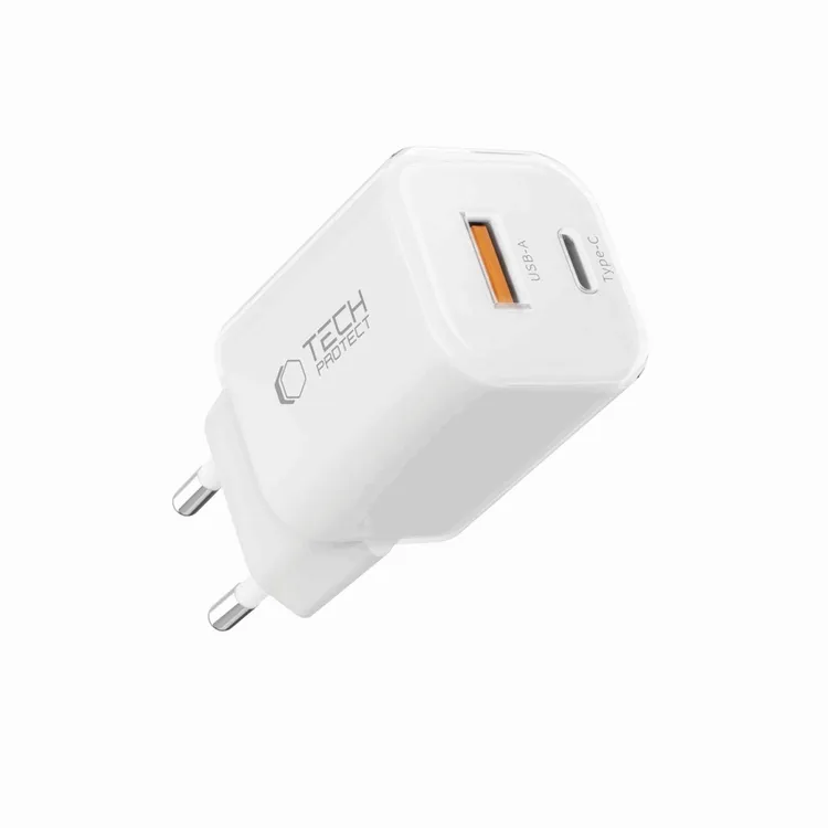 Tech-Protect NCM33W 2-Port Charger PD33W/QC3.0 - White