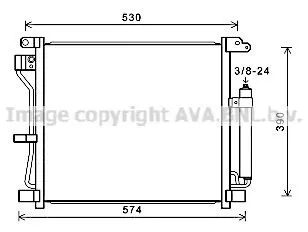 Kondensor, klimatanläggning AVA COOLING SYSTEMS DN5403D