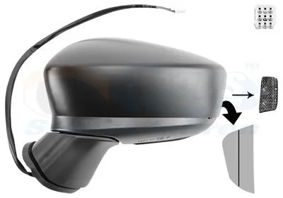 VAN WEZEL 2744817 Backspegel