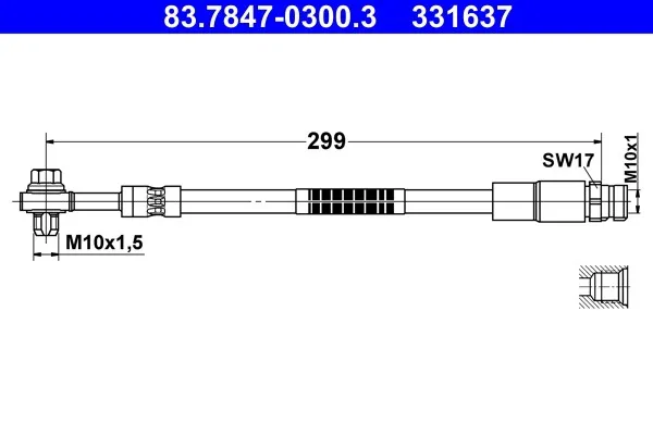 Bromsslang ATE 83.7847-0300.3