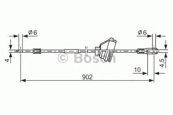 Handbromsvajer BOSCH 1 987 477 349