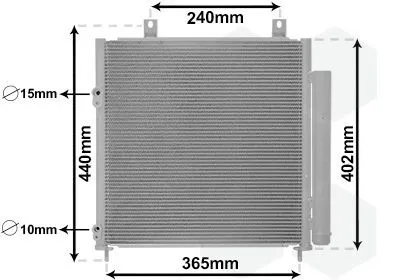 Kondensor, klimatanläggning VAN WEZEL 32005251