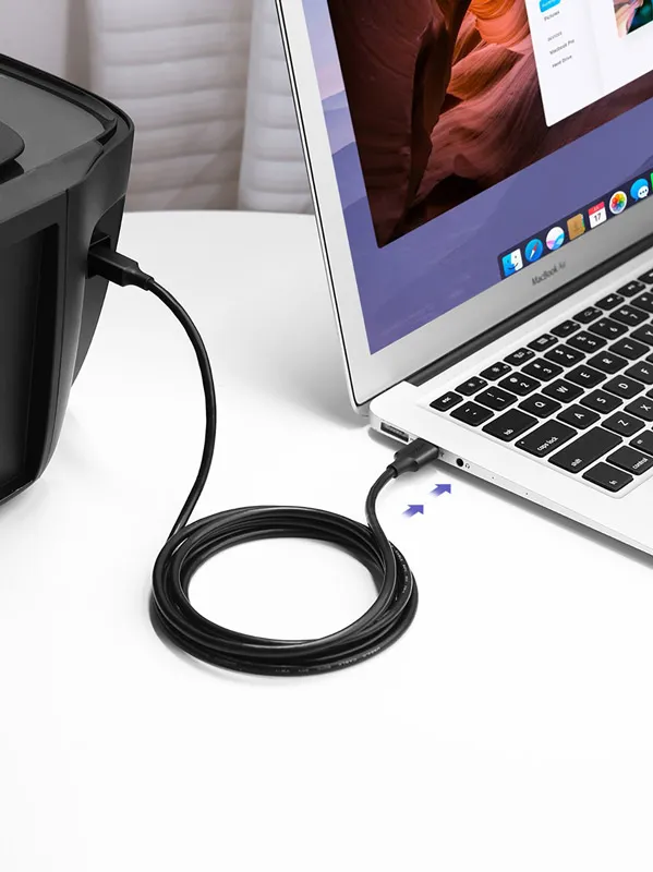 Ugreen USB-A till USB-B Skrivare Kabel 1m - Svart