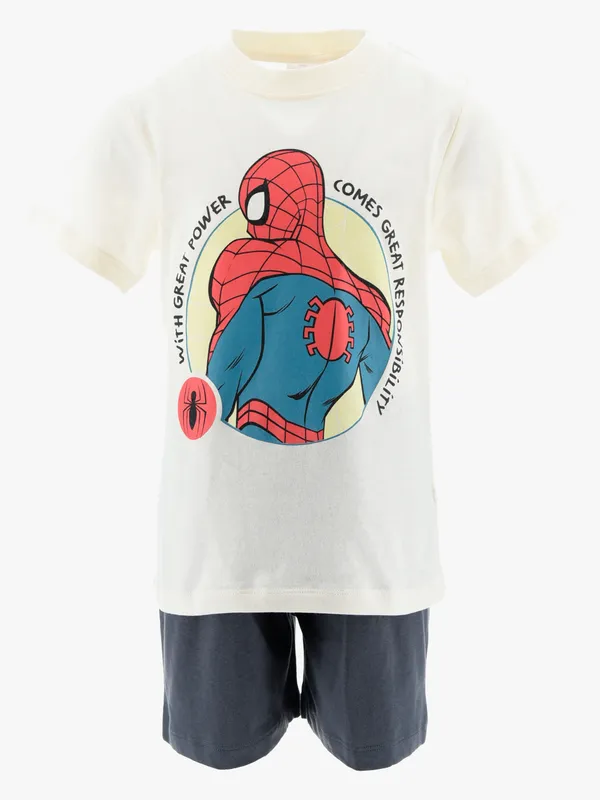 Marvel Spider-Man Pyjamas, Vit, 116-122