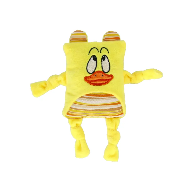 Dogman Gul Ducke Plutt Pipande Plysch Hundleksak 20cm