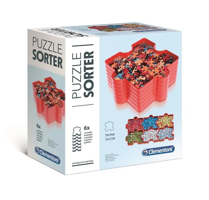 Pusselsorterare med 6 Brickor, Clementoni
