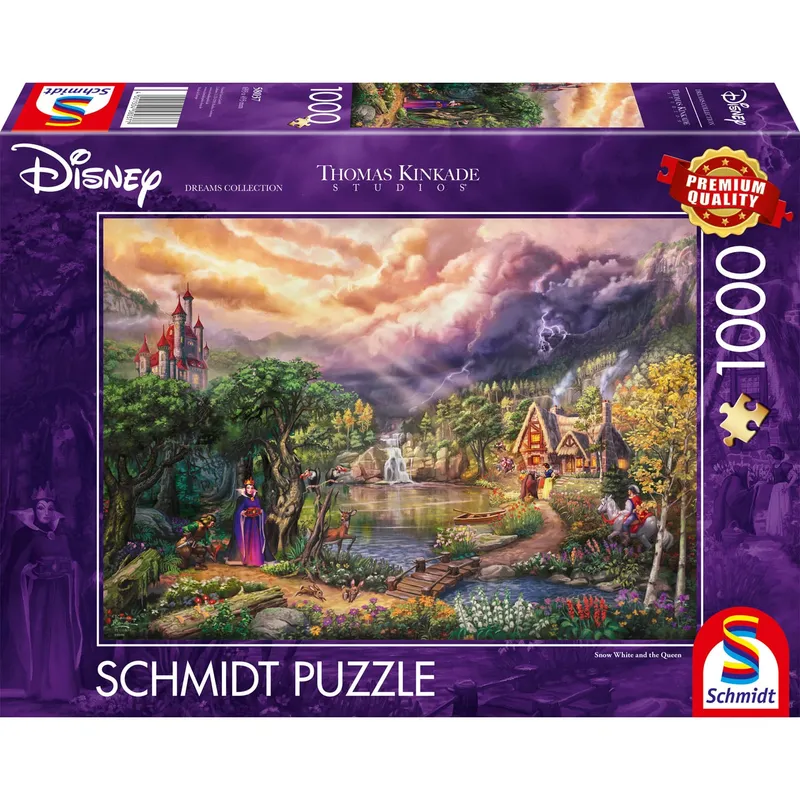 Disney Snow White And the Queen, Thomas Kinkade Pussel 1000 bitar