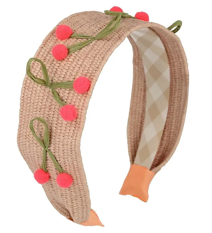 Meri Meri Diadem - Raffia Headband Cherries
