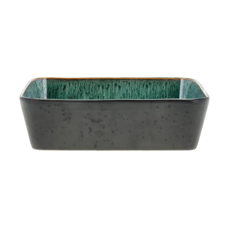 Bitz Bitz fat rektangulärt 21×28 cm Black-green
