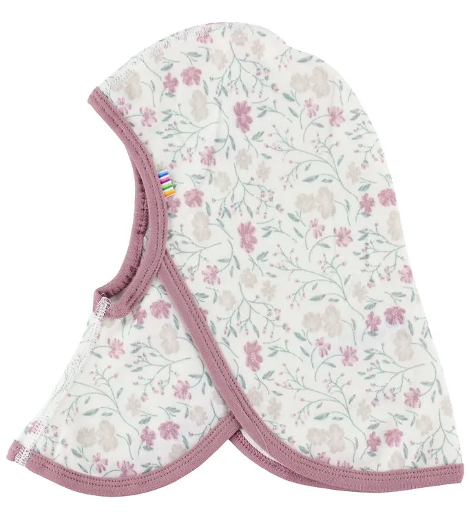 Joha Balaklava - Ull/Bambu - Enkel - Off White/Rose