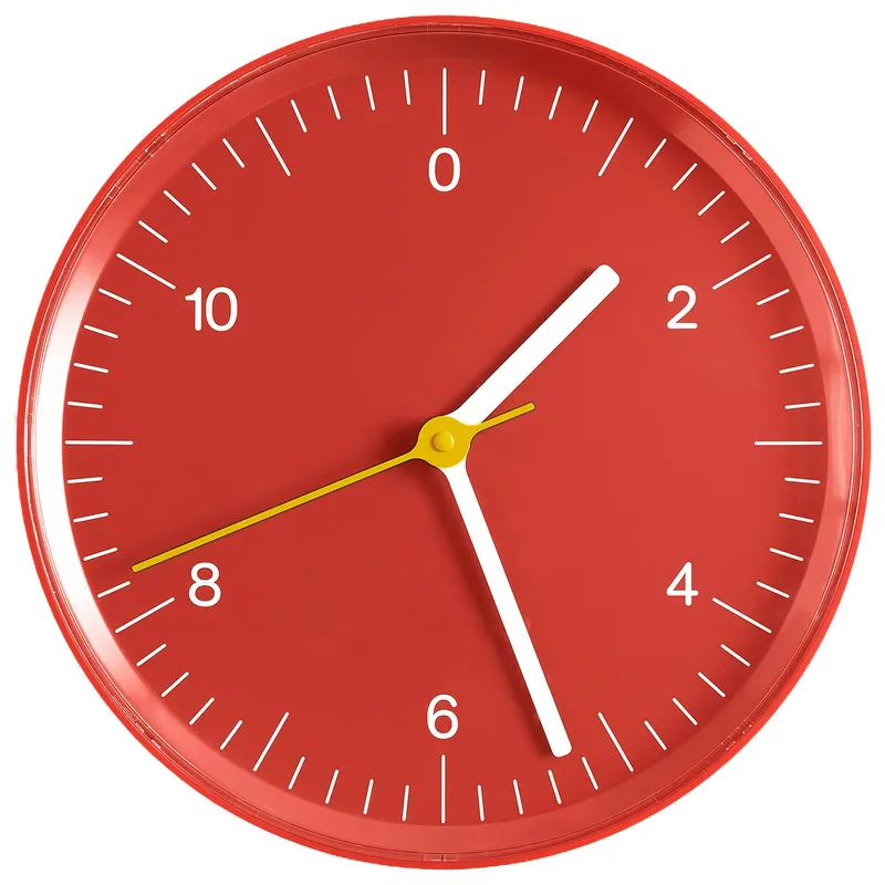 Hay Wall Clock väggklocka, röd